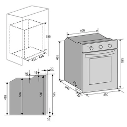 Cuptor electric incorporabil Tornado TRC-456 TOUCH FBL flexmag.md