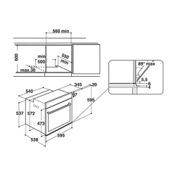 Духовка встроенная электрическая Whirlpool AKZ9 6230 IX flexmag.md