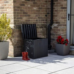 Ящик садовый для хранения Keter City Storage Box 113L Anthracite (246941) flexmag.md