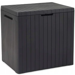 Cutie depozitare pentru gradina Keter City Storage Box 113L Anthracite (246941) flexmag.md