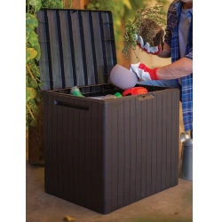Ящик садовый для хранения Keter City Storage Box 113L Brown (246942) flexmag.md