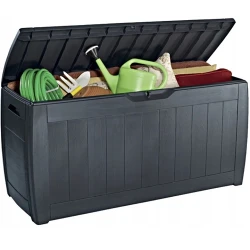 Ящик садовый для хранения Keter Hollywood 270 л Graphite (247310) flexmag.md