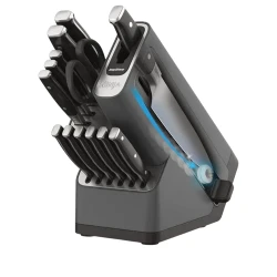 Cutit Set Ninja Foodi StaySharp Knife Block with Integrated Sharpener flexmag.md