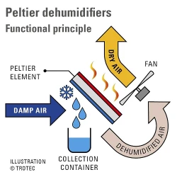 Dezumidificator pentru aer Trotec TTP 1 E flexmag.md