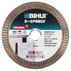 Disc de taiere cu diamant Bihui AGMN76-BT flexmag.md