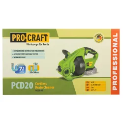 Dispozitiv cu acumulator pentru desfundat scurgeri Procraft PCD20 flexmag.md