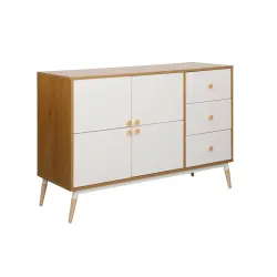 Шкаф для офиса Deco Marani Oak/White flexmag.md