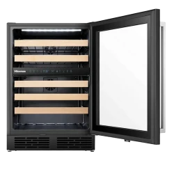 Dulap pentru vin Hisense RW17W4NWLG0, Negru flexmag.md