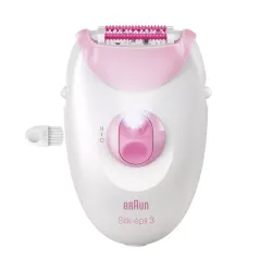 Epilator Braun SE3000 Alb - Roz flexmag.md