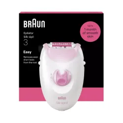 Epilator Braun SE3000 Alb - Roz flexmag.md