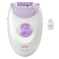 Эпилятор Braun SE3000, белый - фиолетовый flexmag.md