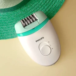 Epilator Philips BRE245-00, Alb-Verde flexmag.md