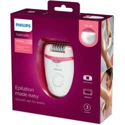 Epilator Philips BRE255-00, Alb-Roz flexmag.md