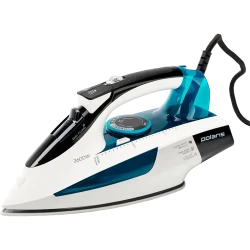 Утюг Polaris PIR 2695AK, 2600 Вт, Белый | Бирюзовый flexmag.md