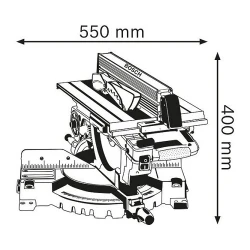 Пила циркулярная Bosch GTM 12 JL flexmag.md