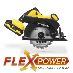 Пила циркулярная аккумуляторная Trotec PCSS1020 flexmag.md