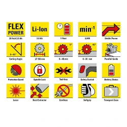 Пила циркулярная аккумуляторная Trotec PCSS1020 flexmag.md