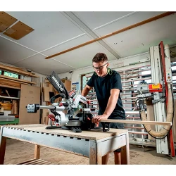 Пила циркулярная стационарная аккумуляторная Metabo KGS 18 LTX BL 254 (614254920) flexmag.md