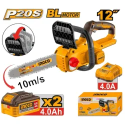 Fierastrau cu lant pe acumulator Ingco CGSLI201262 (2 acumulatori) flexmag.md
