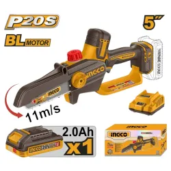 Fierastrau cu lant pe acumulator Ingco CGSLI20561 (1 acumulator) flexmag.md