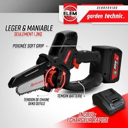 Fierastrau electric pe acumulator Elem Garden Technic SEBR20V100 flexmag.md