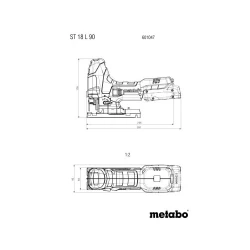 Лобзик аккумуляторный Metabo ST 18 L 90 (601047840) flexmag.md