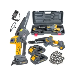 Fierestrau cu lant pe acumulator Powermat PM-MPA-2AHM (2 acumulatori) flexmag.md