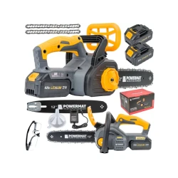 Fierestrau cu lant pe acumulator Powermat PM-MPA-4AHM (2 acumulatori) flexmag.md