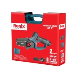 Fierestrau cu lant pe acumulator Ronix 8107K (2 acumulatori) flexmag.md