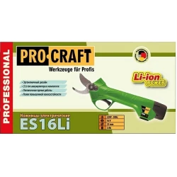 Foarfeca de gradina pe acumulator Procraft ES 16 LI (1 acumulator) flexmag.md