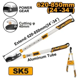 Foarfece telescopic pentru crengi Ingco HLTA7608 flexmag.md