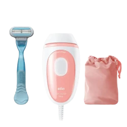 Фотоэпилятор Braun PL 1014 Silk-expert Mini, розовый | белый flexmag.md