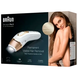Fotoepilator Braun Silk-expert Pro 5 PL5054, Alb | Auriu flexmag.md