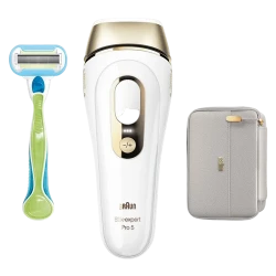 Fotoepilator Braun Silk-expert Pro 5 PL5054, Alb | Auriu flexmag.md