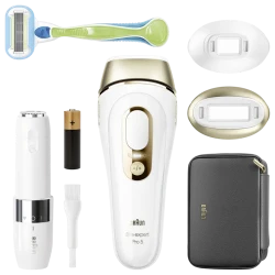 Fotoepilator Braun Silk-expert Pro 5 PL5146, Alb - Auriu flexmag.md