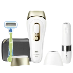 Фотоэпилятор Braun Silk-expert Pro 5 PL5146, белый - золотой flexmag.md