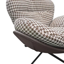 Fotoliu Deco EUFORIA Brown-White flexmag.md