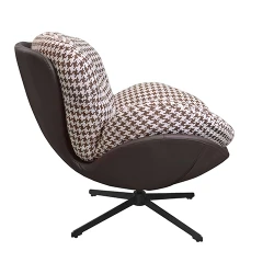 Fotoliu Deco EUFORIA Brown-White flexmag.md