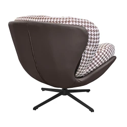 Fotoliu Deco EUFORIA Brown-White flexmag.md