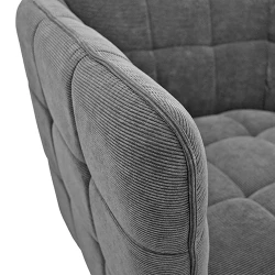 Fotoliu Deco W310G Velvet Dark Grey flexmag.md