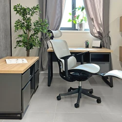 Офисный стул Deco A98-QW серый flexmag.md