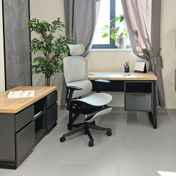 Офисный стул Deco A98-QW серый flexmag.md