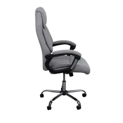 Fotoliu pentru birou Deco BX-3008 Stofa Light Grey 4 flexmag.md