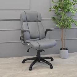 Fotoliu pentru birou Deco BX-3702 Grey flexmag.md