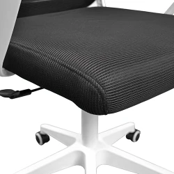 Офисное кресло Deco F-20141 A Черное сиденье+белая рама flexmag.md