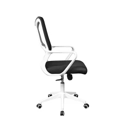 Офисное кресло Deco F-20141 A Черное сиденье+белая рама flexmag.md