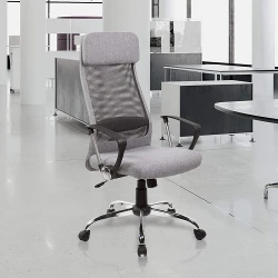 Fotoliu pentru birou Deco F-65 Grey flexmag.md