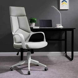 Офисное кресло Deco Fenix HB белое flexmag.md