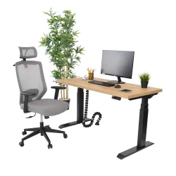 Fotoliu pentru birou Deco FOCUS Grey flexmag.md