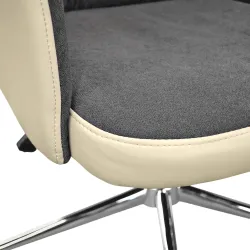 Fotoliu pentru birou Deco FRODO Dark Grey/Beige flexmag.md